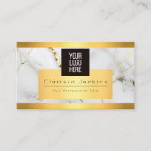高級ブランドマーブルおよび金ゴールドファイナンスプロフェッショナル 名刺 (正面)