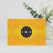 高級ブランドロゴエレガント、ゴールデンギフト証書 (スタンド正面)