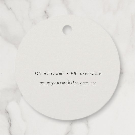 高級ブ芸術的ッシュピンク金ゴールド油絵を描ビジネス フェイバータグ (裏面)