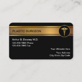 高級プラスチック外科医の名刺 名刺 (正面)
