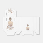 高級プリンセス誕生日パーソナライズされたグリッター フェイバーボックス (折り畳みなし)