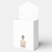 高級プリンセス誕生日パーソナライズされたグリッター フェイバーボックス (オープン)