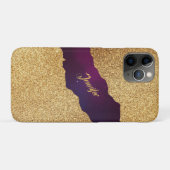 高級プリント 贋金 グリッター テクスチャー カスタム Case-Mate iPhoneケース (裏面(横))