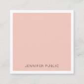 高級プレミアムシルクモダンエレガントテンプレート スクエア名刺 (正面)