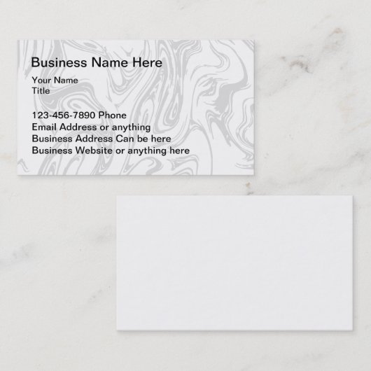 高級プロフェッショナルオフィスエグゼクティブ 名刺 (正面/裏面)