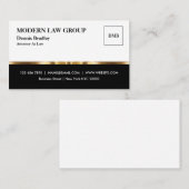 高級プロフェッショナル光沢弁護士名刺 名刺 (正面/裏面)