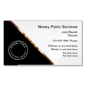 高級プロフェッショナル公証人 マグネット名刺 (正面)