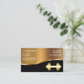 高級ヘルスフィットネスクラブビジネスカード 名刺 (スタンド正面)