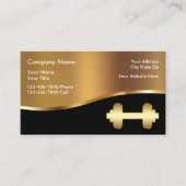 高級ヘルスフィットネスクラブビジネスカード 名刺 (正面)