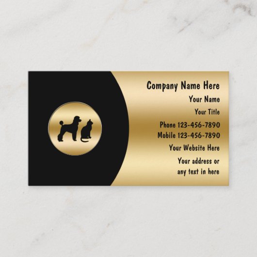 高級ペットの名刺 名刺 (正面)