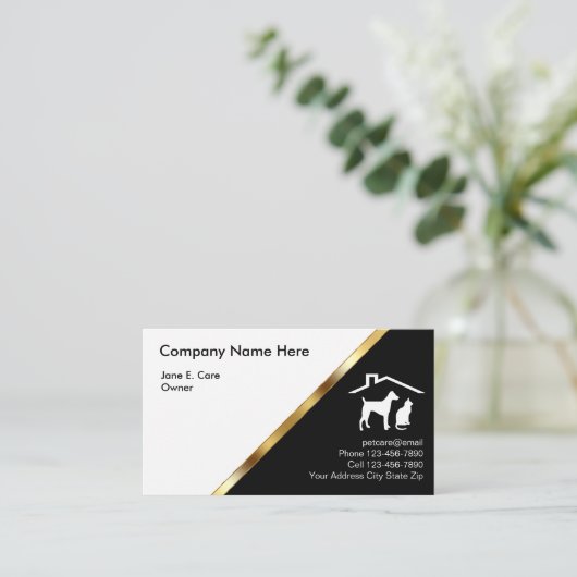高級ペットの名刺 名刺 (スタンド正面)