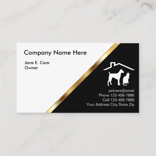 高級ペットの名刺 名刺 (正面)