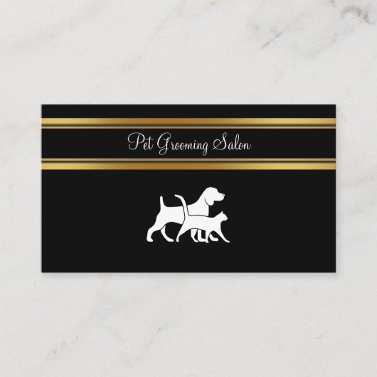 高級ペットグルーミングアポイントメント名刺 名刺 (正面)