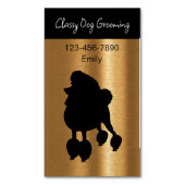 高級ペットグルーミング磁気ビジネスカード マグネット名刺 (正面縦)