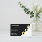 高級ペットケアカードまたはペットサロン名刺 名刺 (スタンド正面)