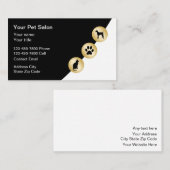 高級ペットケアカードまたはペットサロン名刺 名刺 (正面/裏面)