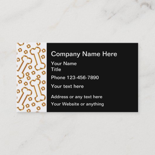 高級ペットケアテーマ名刺 名刺 (正面)