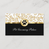 高級ペットトリマー名刺 名刺 (正面)