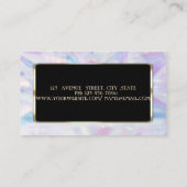 高級ホロエレガントグラモダンフィー 名刺 (裏面)