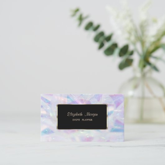 高級ホロエレガントグラモダンフィー 名刺 (スタンド正面)