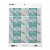 高級ホログラフィックスクリプト体バターラベル ラベル (フルシート)