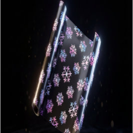 高級ホログラフィックスノーフレーク クリスマスコレクション ラッピングペーパー