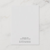 高級ホログラフィックトレンディージュエリー表示カード 名刺 (裏面)