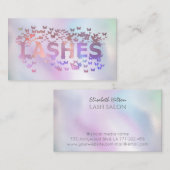 高級ホログラフィック蝶のロゴ事業 名刺 (正面/裏面)