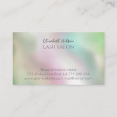 高級ホログラフィック蝶のロゴ事業 名刺 (裏面)