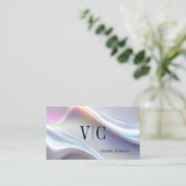 高級ホログラフィモダンックモノグラム 名刺 (スタンド正面)