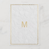 高級ホワイト金ゴールドフランスのフローラレース詳細 エンクロージャーカード (裏面)