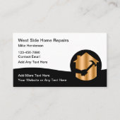 高級ホームサービスビモダンジネスカードデザイン 名刺 (正面)