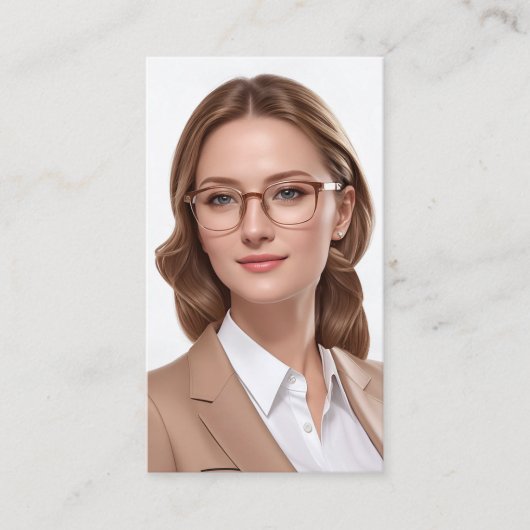 高級ポートレートシルクスタイル名刺 名刺 (正面)