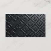 高級マモダンットブラックカスタムロゴのソーシャルメディア 名刺 (裏面)