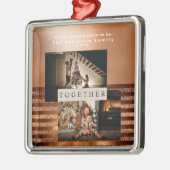 高級ミニマル銅ゴールドフォイルフォトメタルオルナ メタルオーナメント (左)