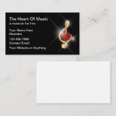 高級ミュージシャン又はミュージカル帯 名刺 (正面/裏面)