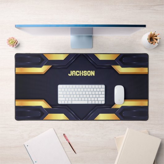 高級メタリックバックグラウンド デスクマット (オフィス1)