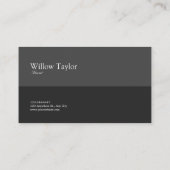 高級メタリックフローラブロンズと大理石 名刺 (裏面)