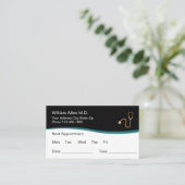 高級メディカルアポイントメント名刺 予約カード (スタンド正面)