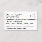 高級メディカルアポイントメント名刺 名刺 (正面)