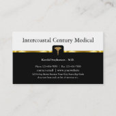 高級メディカルオフィスアポイントメント名刺 予約カード (正面)