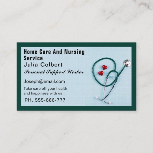 高級メディカルサービス名刺 名刺 (正面)