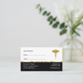高級メディカルドクターアポイントメント名刺 予約カード (スタンド正面)