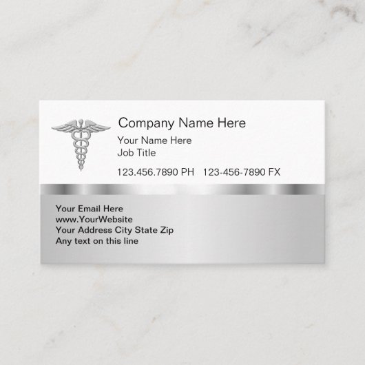 高級メディカル名刺 名刺 (正面)