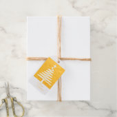 高級メリークリスマスパーソナライズされたクリスマスツリー金ゴールド ギフトタグ (麻糸付属)