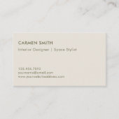 高級モダンインテリアデザイカスタムナー 名刺 (正面)