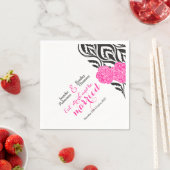 高級モダンカーネーション結婚グラフィックナプキン スタンダードカクテルナプキン (インサイチュ)