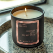 高級モダンキャンドルラベルブラックバラ金ゴールドスクエア スクエアシール