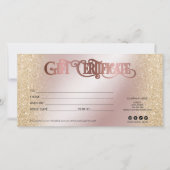 高級モダンギフトカード証明書の追加ロゴ (正面)