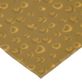 高級モダングリッターエレガント金ゴールドハート テーブルクロス (アングル)